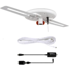 HDTV Outdoor Amplified TV Antenna 360° Omni-Directional Digital HD 1080P 4K