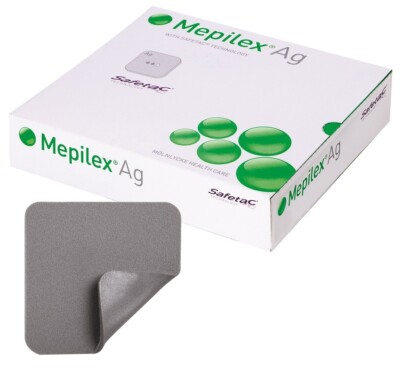 Mepilex Ag Schaum antimikrobielle Silikonverbände nicht umrandet 20cm x50cm x 2
