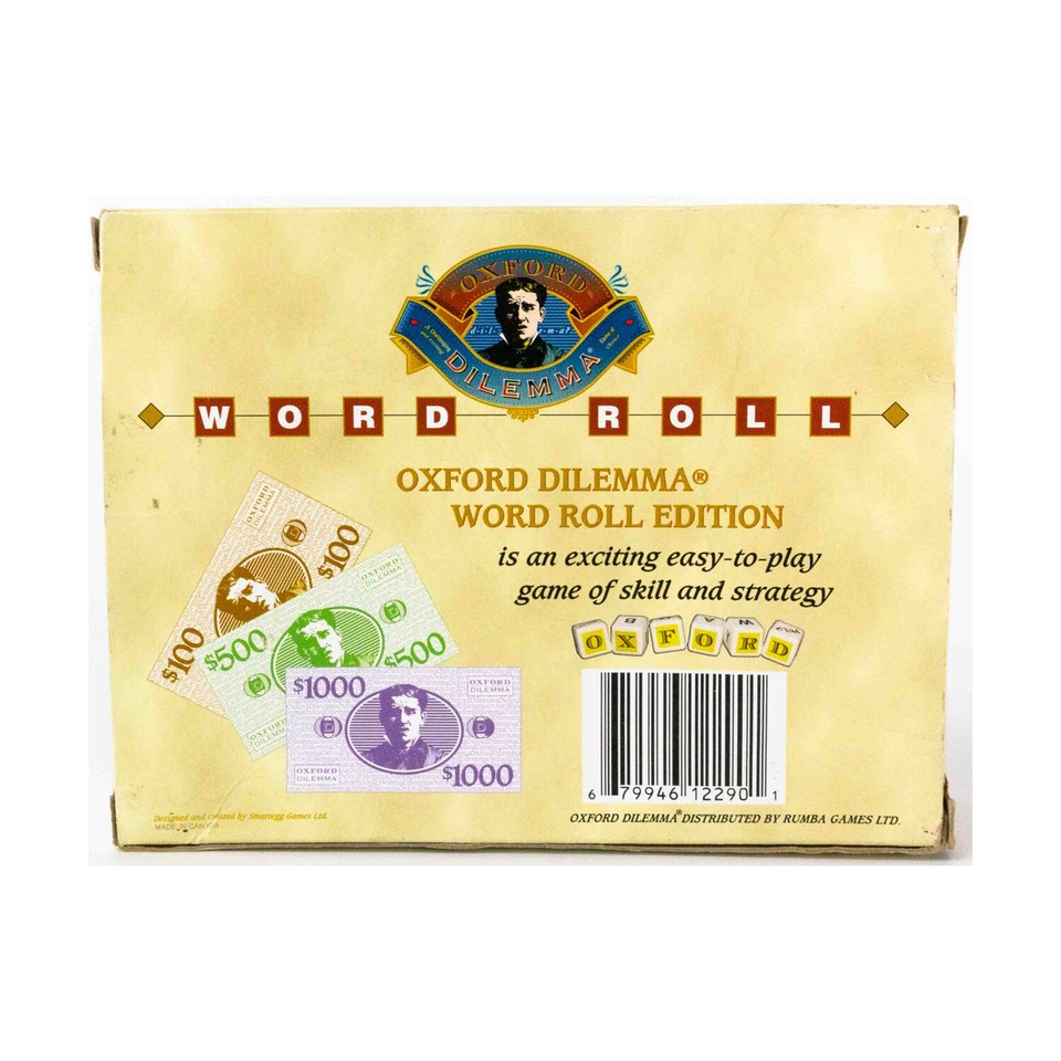 Rumba Boardgame Oxford Dilemma Word Roll Box VG+ eBay