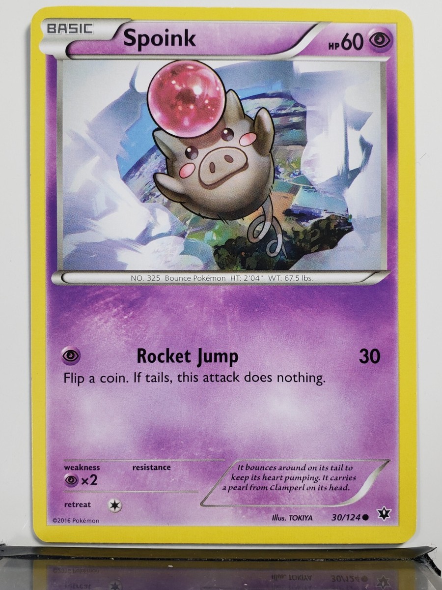 Spoink 30/124 LP / VLP - XY Fates Collide Pokemon Card Spoink 30/124 LP / VLP - XY Fates Collide Pokemon Card