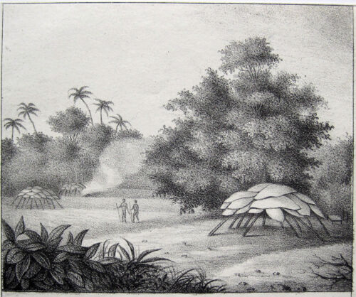 BRASIL PATAXO BRASILIEN PATAXOS 1838 LITHOGRAPHIE POVO INDIGENA BRASILEIRO INDIO - Afbeelding 1 van 1