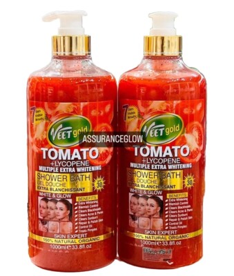 Veet Gold Tomato Extra Duschbad White & Glow 1000ml LSF 30