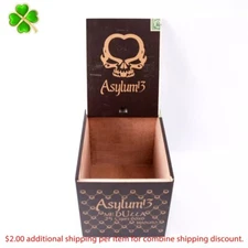 Asylum 13 Medulla Maduro 70 x 6 Empty Wood Cigar Box 6.5" x 5.25" x 5.25"