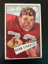 1952 Bowman Norm Standlee #42