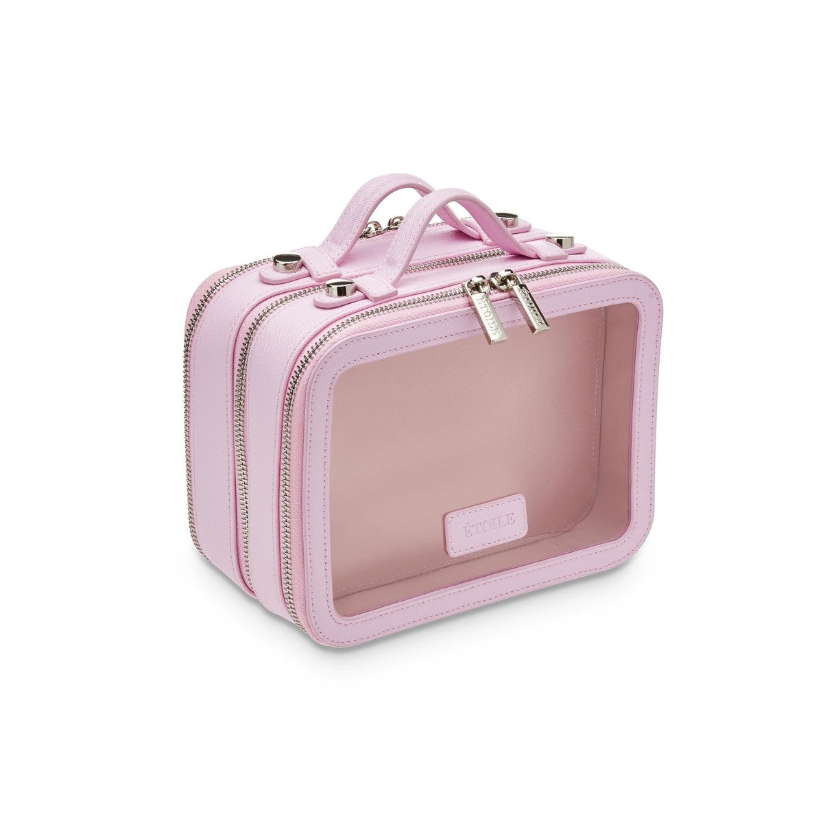 ハーモニー&サイエンス（ドテラ）マイカ＆書籍を含む手作りコスメセット（ケース付き ETOILE - Small Twin Cosmetic Case Lavender Pink - Dual Compartment