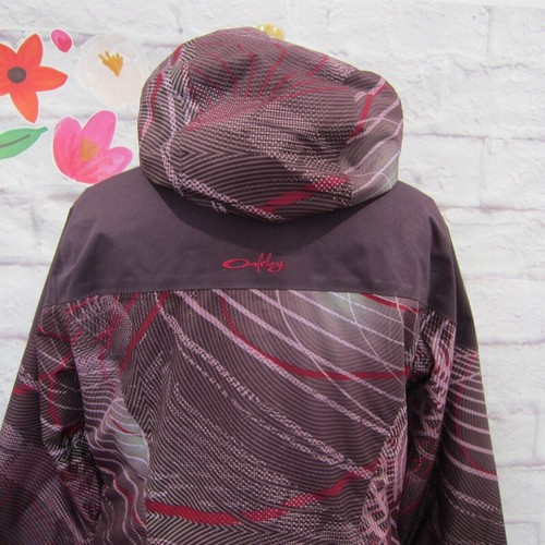 Oakley Eaves Purple/Pink Women's Size M Loose Fit Ski Jacket Hooded Thinsulate - Picture 6 of 12