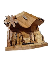 Nativity Christmas Scene Musical Vintage