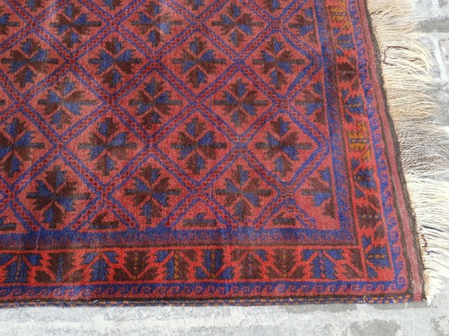 Baloch Rug 6'5"x3'10" ft Nomadic Afghan Baloch Rug Vintage/oriental wool rug - Picture 4 of 11