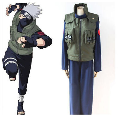 Cheap Halloween Costume Anime Naruto Hatake Kakashi Cosplay Costume  Halloween Outfits Vest Shirt and Pants Mask Gift - Price history & Review, AliExpress Seller - Cafiona Store