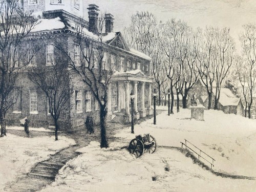 Gabrielle Clements "Annapolis State House" Etching Ltd Edition Framed No Glass - Picture 3 of 12