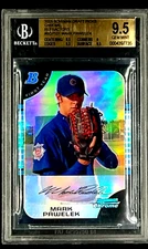 2005 Bowman Chrome Draft Picks Refractors #BDP101 Mark Pawelek RC BGS 9.5 POP 14