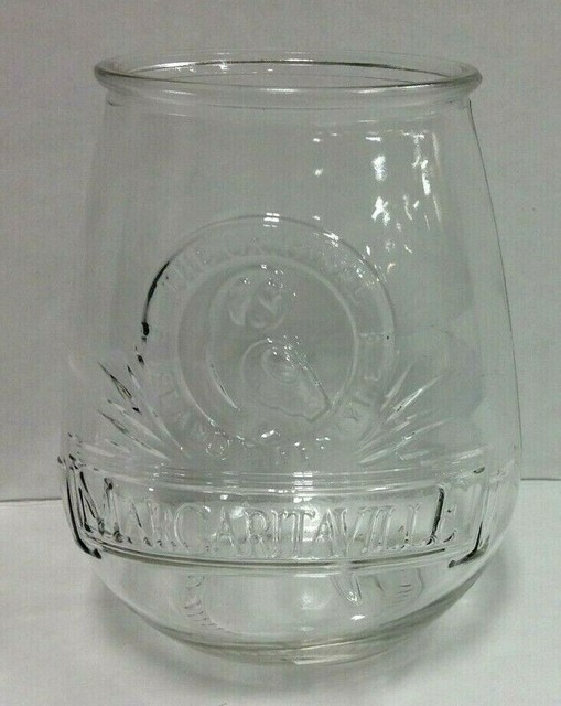 Set 4 Margaritaville Jimmy Buffett Stemless wine GLASSES 21 oz Summer