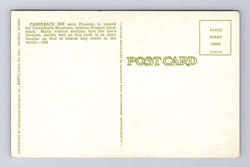 Postal Camelback Inn Camelback Mountain Phoenix Arizona - Imagen 2 de 2