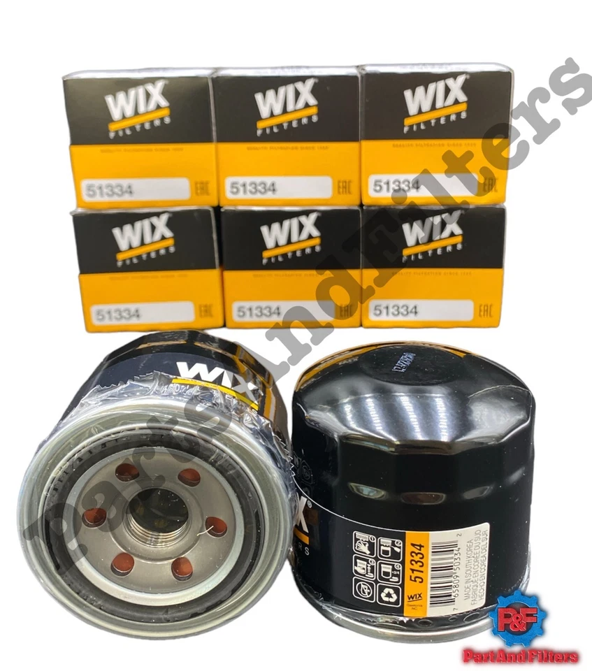 Wix 51334 Oil Filter Replace Kubota 15241-39092, Yanmar 1196-6035150 (6Pack) - Image 2 of 2