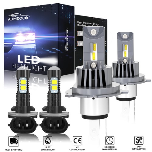 For 2005-2009 Hyundai Tucson Sport Utility 4x 6K Bulbs LED Headlights+Fog Lights - 第 1/12 張圖片
