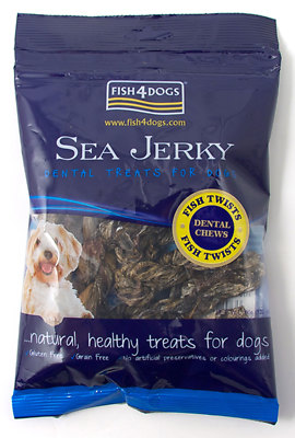 Jerky Tiddlers Fish Knots Sea Jerky Dog Treats Fish Dogs Dental - Main Image
