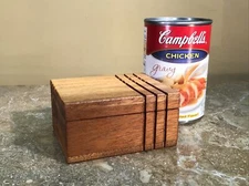 Solid Hardwood Puzzle & Box 3”x3.75”x2” Or Just Nice Wood Gift Handmade Box￼￼