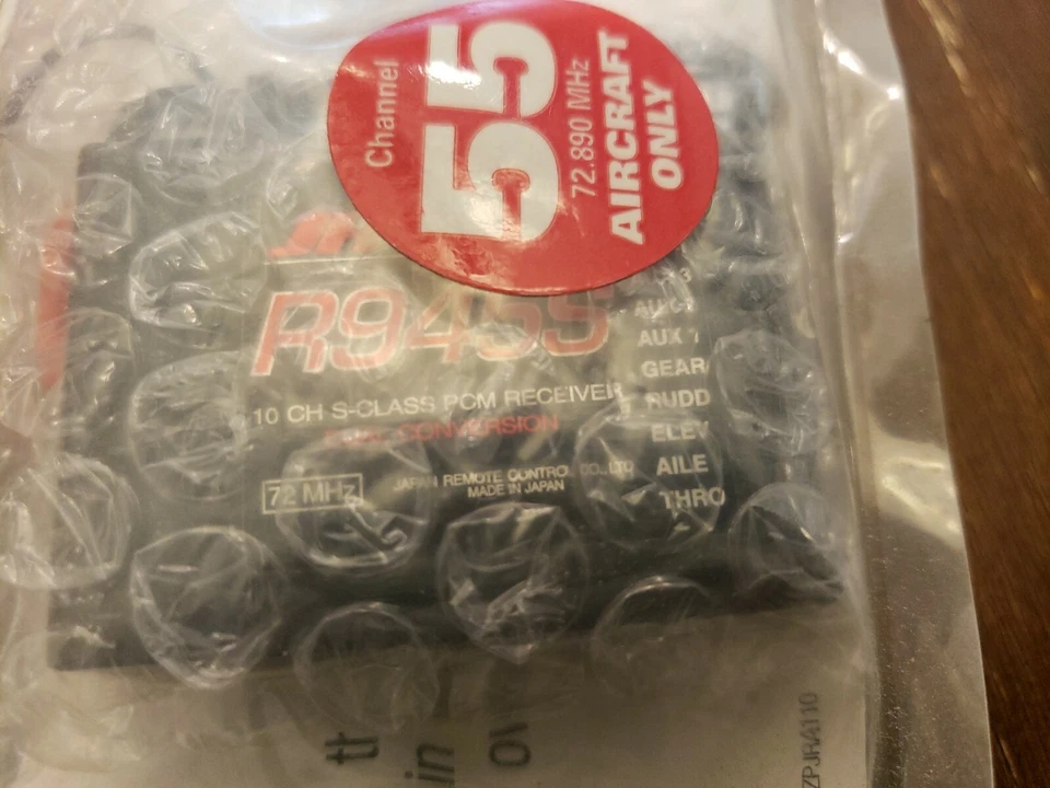 vintage jr propo jrpr945g 945 10 chanel pcm reciever rare ch55 72.890 mhz - Image 2 of 2