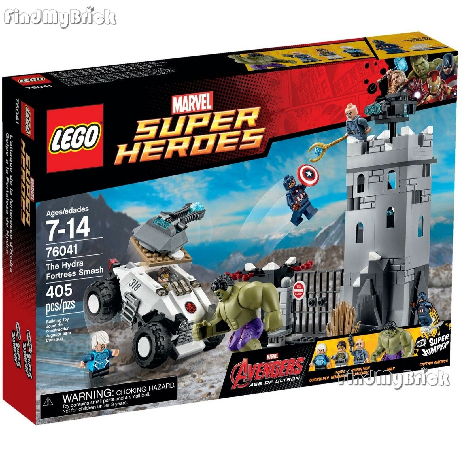 Lego Super Heroes Avengers Age of Ultron 76041 The Hydra Fortress Smash - NEW