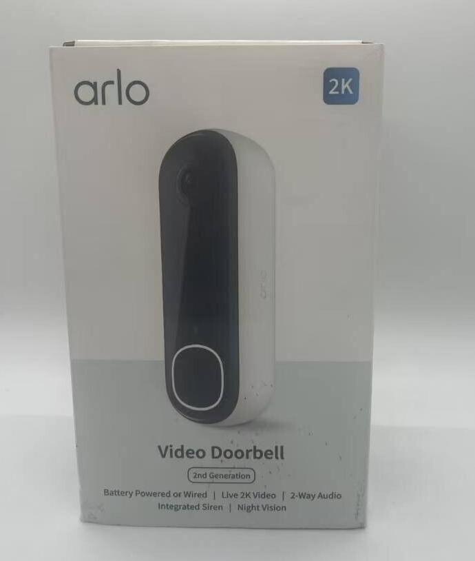 Arlo Video Doorbell 2K Gen 2 Battery or Wired AVD4001-100NAS Security Camera-image