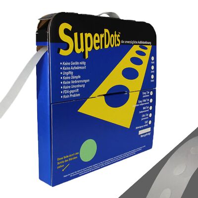 Superdots 5000 Stück Ø ca. 10 mm im Spender verschiedene Klebestärken