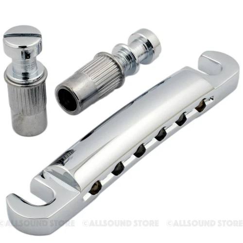 ALUMINUM Stop Bar Tailpiece for Epiphone Gibson Les Paul SG Guitar, Metric Studs