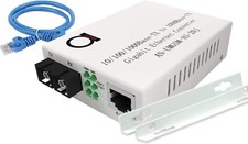 Single Mode Gigabit Fiber Media Converter Fiber Module 20 km 10/100/1000 RJ-45
