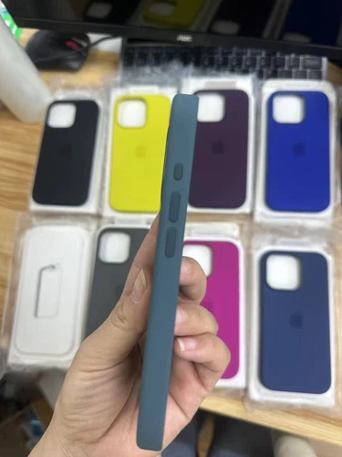 Custodia originale in silicone con MagSafe per iPhone 16 Pro Max 15 Pro 14 13 12 - Imagen 6 de 54