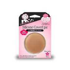 Hollywood Fashion Secrets Silicone Nipple CoverUps Dark Shade 1 Pair Comfortable
