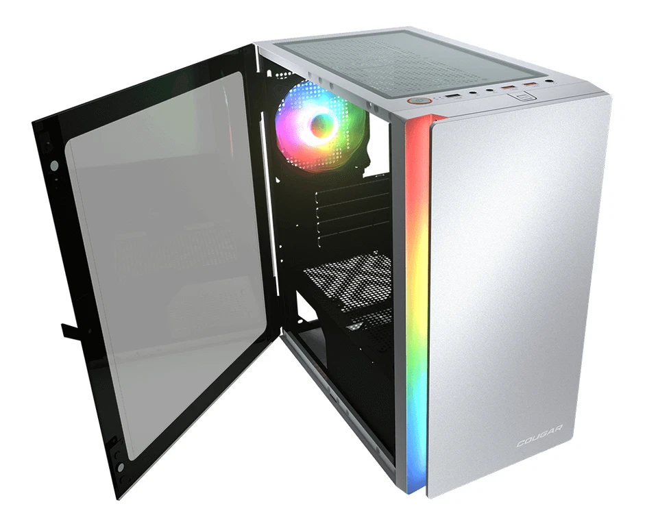 Cougar Purity RGB White Micro ATX Gaming Case & ARESGAME AGV 500W PSU Bundle - Image 2 of 4