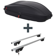 Dachbox G3 Spark 320 + Dachträger Menabo Sherman für BMW 3er Touring Typ E46 Top