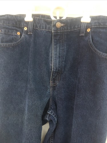 Levis 551 Women 14 Med 32x30 Relaxed Fit Tapered Leg Blue Denim Jean 90s USA - Picture 2 of 8