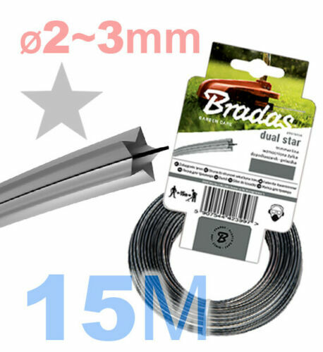 Taglio Ø2mm~ 3mm Lunghezza 15M ✪STAR LINE ALTA QUALITÀ Tagliaerba PARTI DUREVOLI✪ - Foto 1 di 5