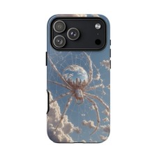 For iPhone / Galaxy / Pixel Spider City Skyline Reflection Phone Case
