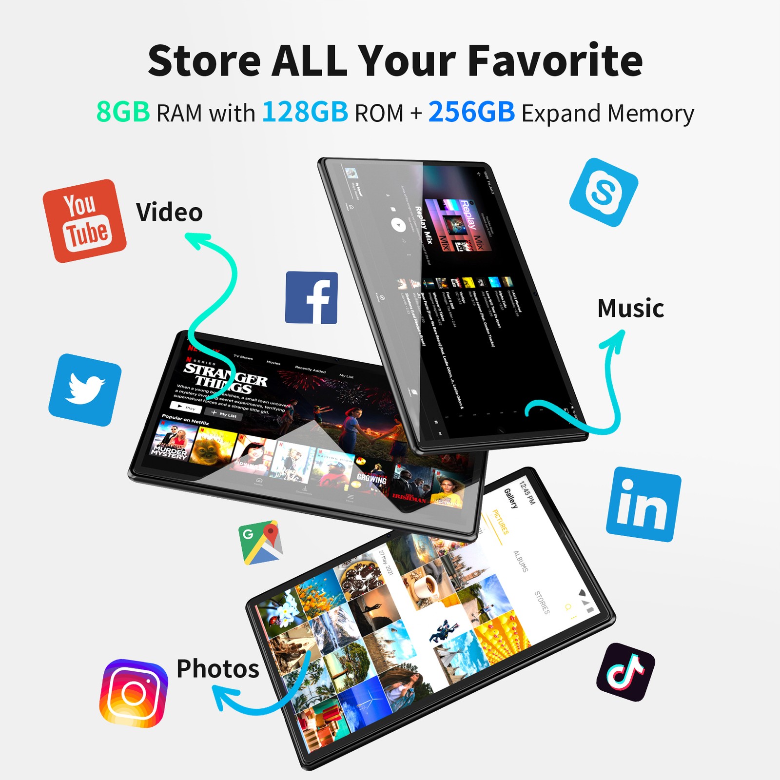 SGIN Adult Tablet, 13 Tablet 10 inch Octa-Core WIFI 3