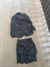 Escada Women's Suit And Skirt Size 38 Black