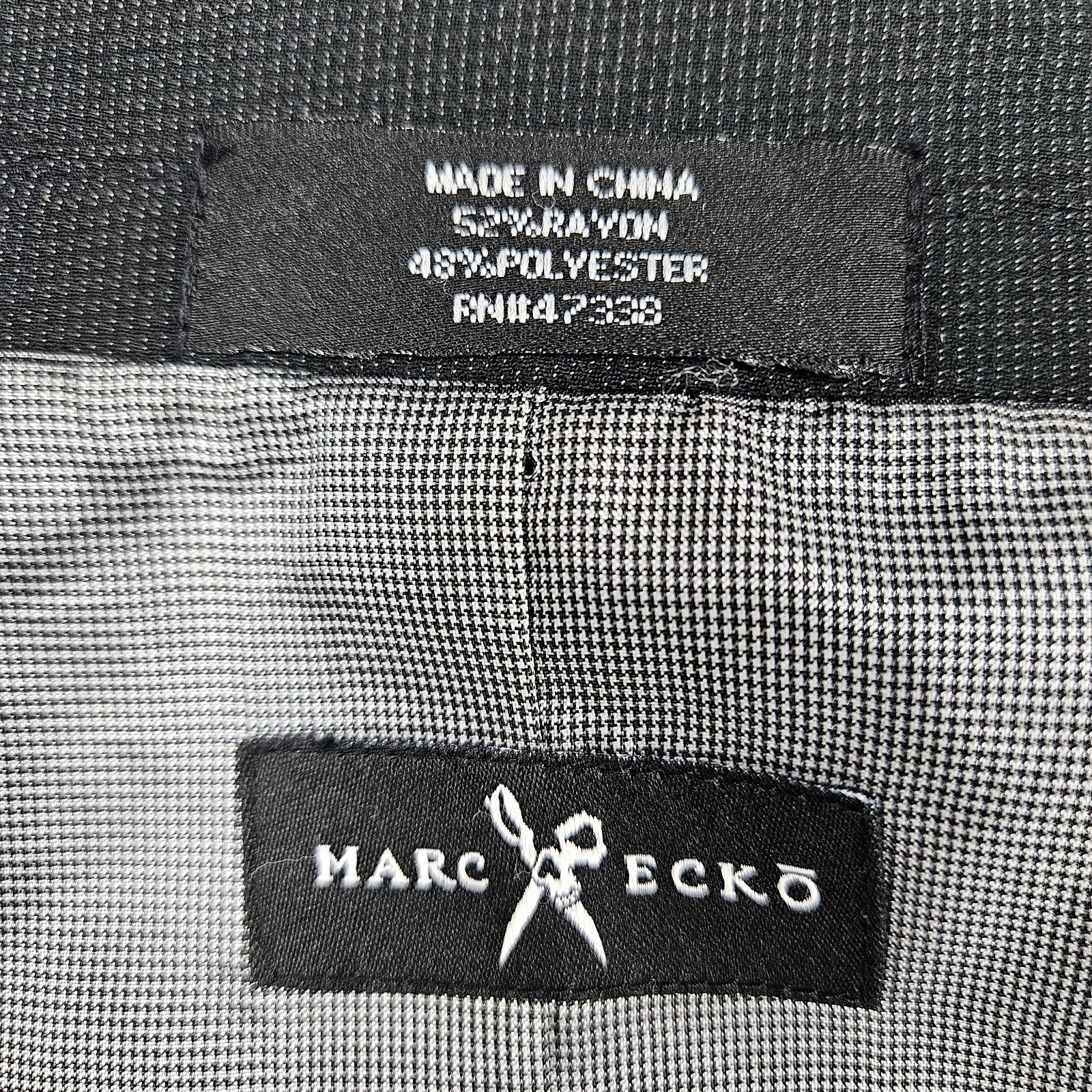 Marc Ecko Black Multitask 2 Button Double Vented … - image 3