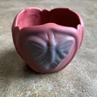 Antique 1910’s Van Briggle Art Pottery Butterfly Vase Arts & Crafts Mulberry