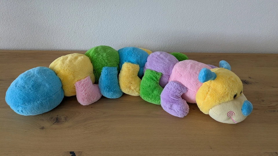 Vintage Althans Club Plüsch-Raupe 🐛 78 cm – sehr guter Zustand – Mehrfarbig - Bild 2 von 4