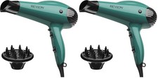 Revlon Volume Booster Hair Dryer  1875W for 2 Piece Set Pack of 2 , Green
