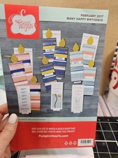 Stampin' UP MANY HAPPY BIRTHDAYS PAPER PUMPKIN KIT FEB 2017 READ 9 CARDS