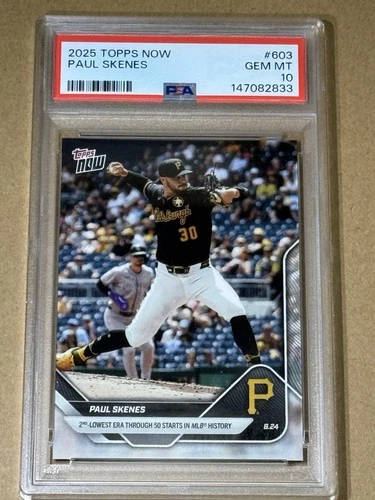 2025 TOPPS NOW #603 PAUL SKENES PSA 10
