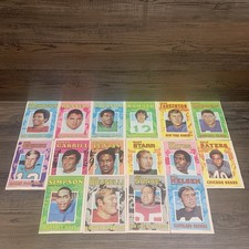 1971 Topps Football Posters Pin Ups Lot of First 16 Namath Starr Tarkenton OJ