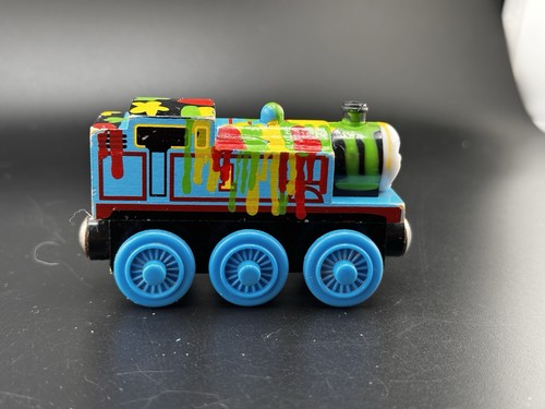 Thomas & seine Freunde Holzeisenbahn Lack gespritzt Thomas Vintage 2003 Zug Lok - Bild 7 von 13