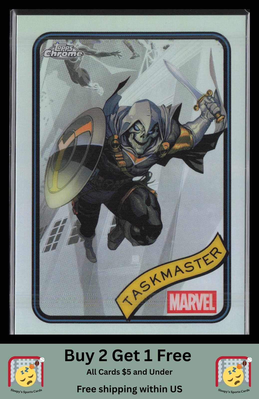 Taskmaster 2025 Topps Chrome Marvel #17 Refractor