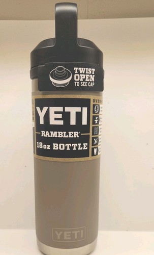 Yeti Rambler 18 oz Chug Cap Bottle Rare Sharptail Taupe Limited Edition - NEU