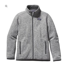 Patagonia Better Sweater Jacket Kids Size 10 Gray Full Zip Fleece 65460FA17