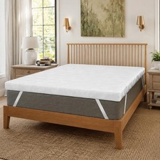 3" Egg Crate Memory Foam Mattress Topper for Back Pain Relief - California King