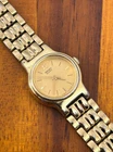Vintage Seiko Watch Women Gold Tone Quartz Dainty V401-0988 19mm New Battery