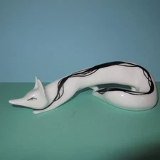 CMIELOW PORCELAINE  RENARD LIS FOX  ALLONGE 200MM  TOMASZEWSKI 1956